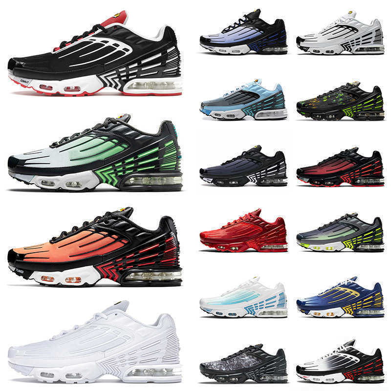 

Wholesale Arrival Tn Plus 3 Tuned III Running Sports Shoes Black White Aqua Green Tiger Deep Royal Topaz Gold Laser Blue Tennis JORDON NKS, B31 black red 39-45