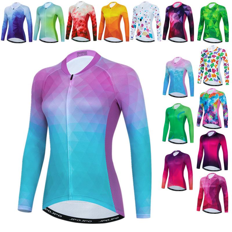 

Racing Jackets Autumn Women' Cycling Jersey Shirt Long Sleeve Mountain Bike Clothing Spring Bicycle Jacket Clothes, Model 17
