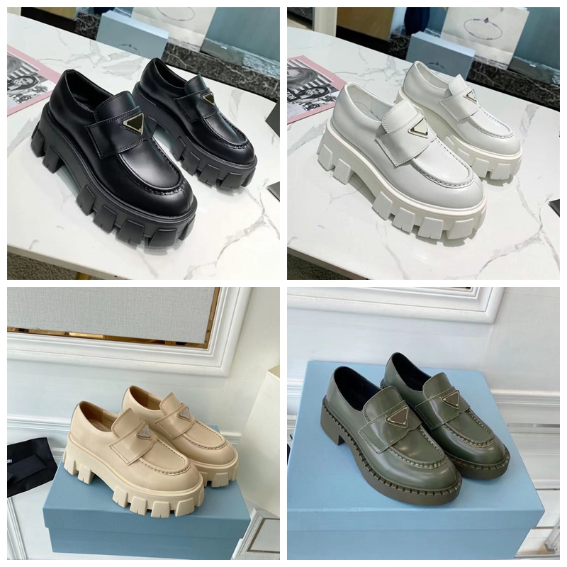 

Casual Shoes Trainers Leather Shoe Monolith Loafers Triangle Logo Cloudbust Increase Platform Desinger Women, 20