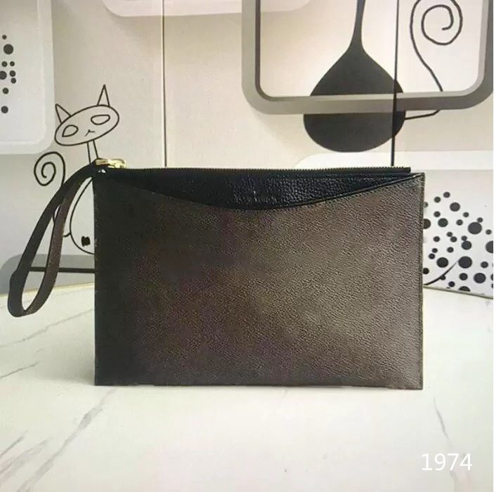 

designer bag purse mens wallet cavans Christmas Card Holders Luxury design POCHETTE VOYAGE Real Leather VERTICAL BRAZZA khaki Purse, Black