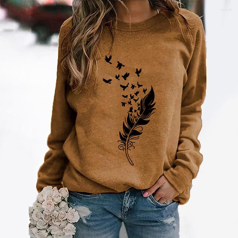 

Women' Hoodies Women Oversize -3XL Fashion Winter Womens Casual Long Sleeve Tops Ladies Print Sweatshirt High Quality Materials, Gray