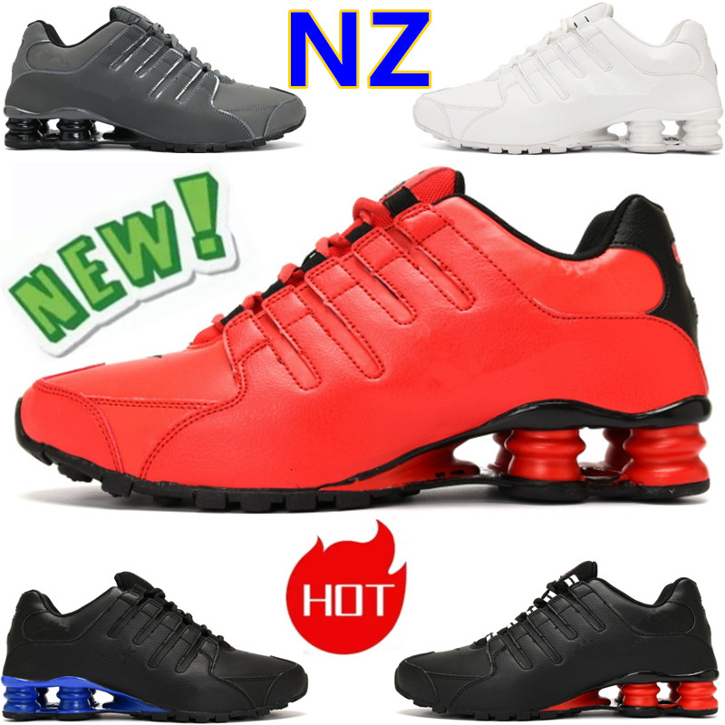 

Classical NZ EU Running Shoes Designer Sneakers White Black Silver Blue Varsity University Red Dark Grey Bright Crimson Men Luxury Footwear, Color 1