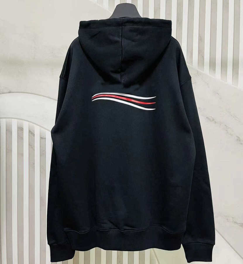 

22SSS Designer Fashion Ballanciaga Balanciagas Brands Hoody Hoodie Europe And America Spring Autumn Winter Cotton Letter Printing Mens And Womens Jacket Black
