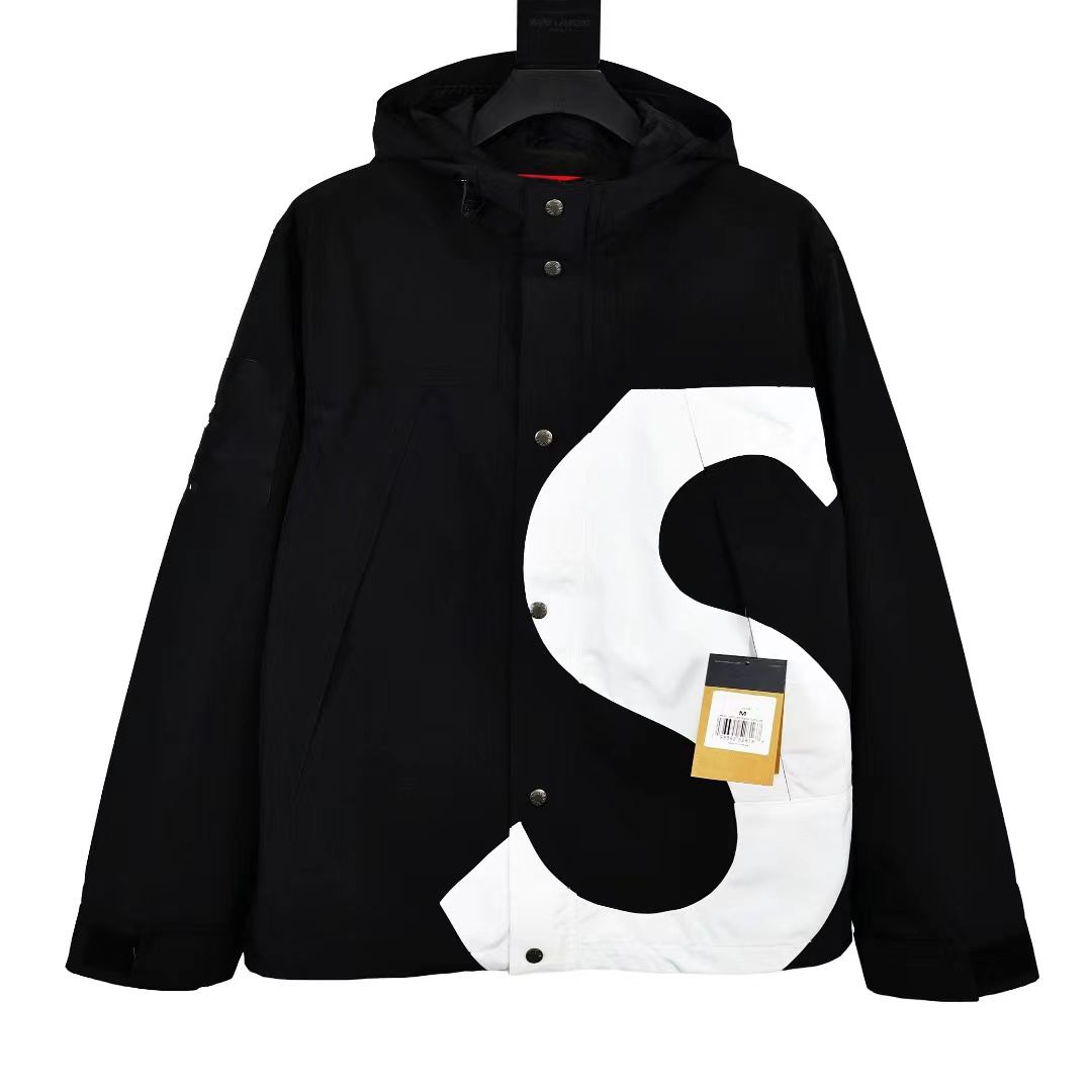 

Casual Winter Coat Men's Jacket Tops Streetwear Skateboard HipHop Top EU Size S315, Black