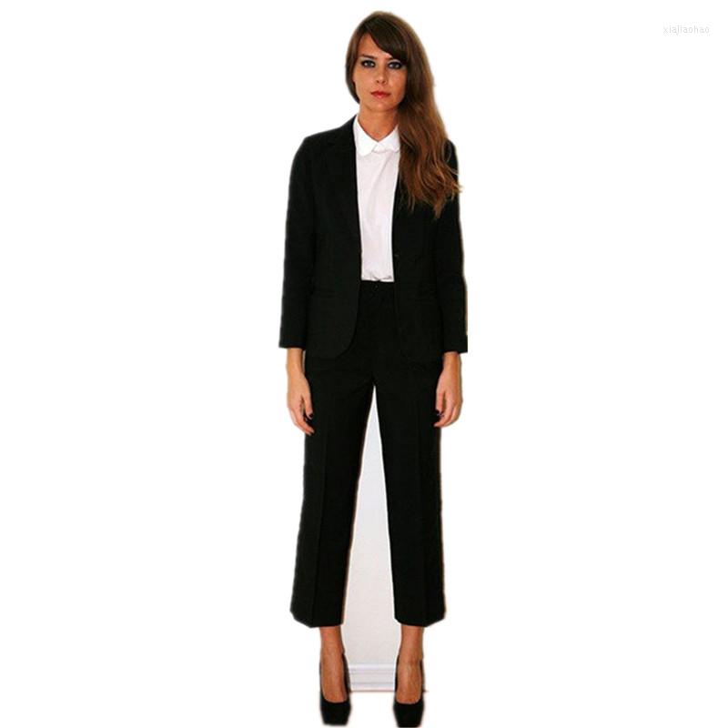 

Women's Two Piece Pants Custom Black Women Tuxedos Shawl Lapel Suits For Womens Business One Button 2 Set Trouser Suit Blazer, Choose color chart