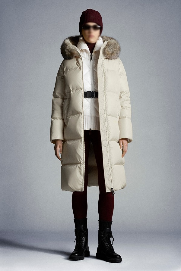 

22 winter wear long oversized removable fox fur collar white down windproof warm., Black