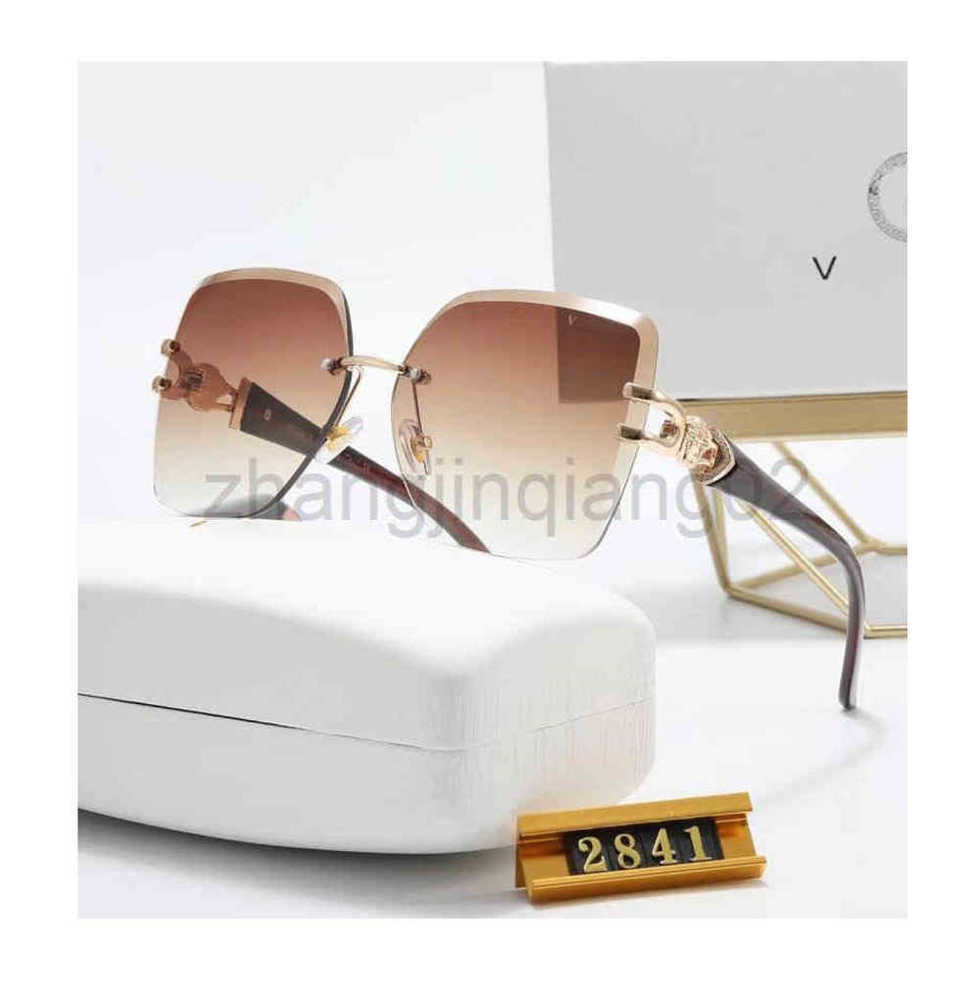 

Designer Versage Sunglass Luxurious Casual Fashion Brands Woman Mens New Style Frameless Square Glare Anti Ultraviolet Casual Summer Winter Sun Glasses