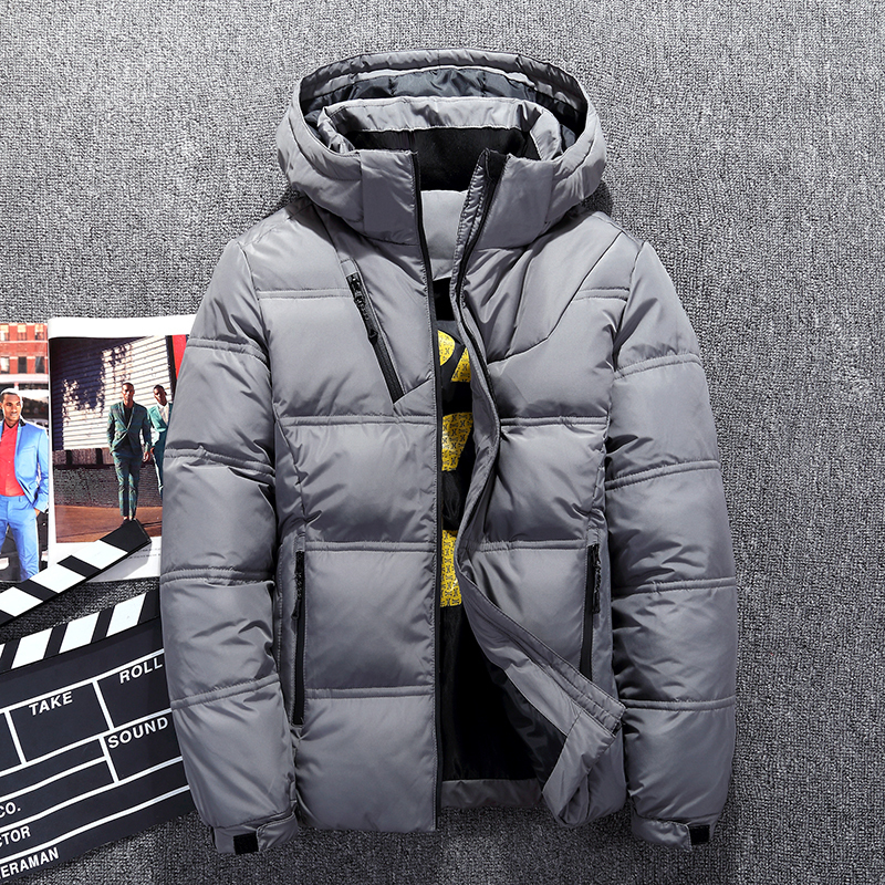 

Men's Down Parkas Winter Men Fashion White Duck Down Jacket High Quality Casual Windproof Warm Jackets And Coats Slim Fit Gray Parkas 221006, 905 gray