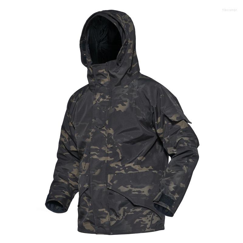 

Hunting Jackets Men Soft Shell Tactical Jacket Outdoor Winter Two Pieces Climbing Hooded Coat Waterproof Windproof Sports Camping Hiking, Green