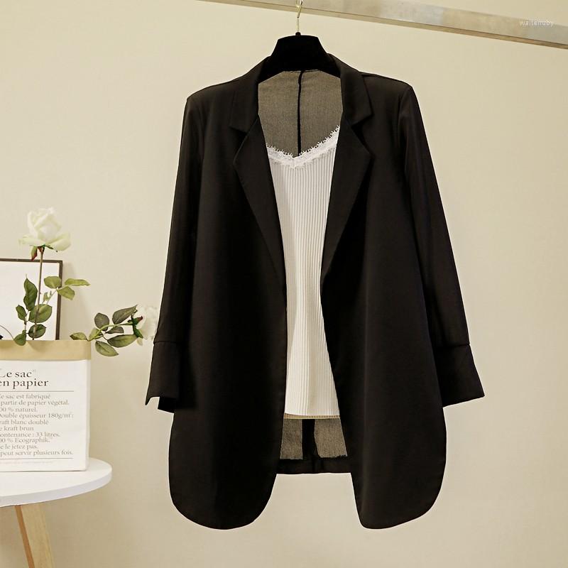 

Women' Suits Fashion Chiffon Suit Jacket Women' Clothing Summer Blazer Black Thin Top Casual Sunscreen Air-conditioning Shirt BD36
