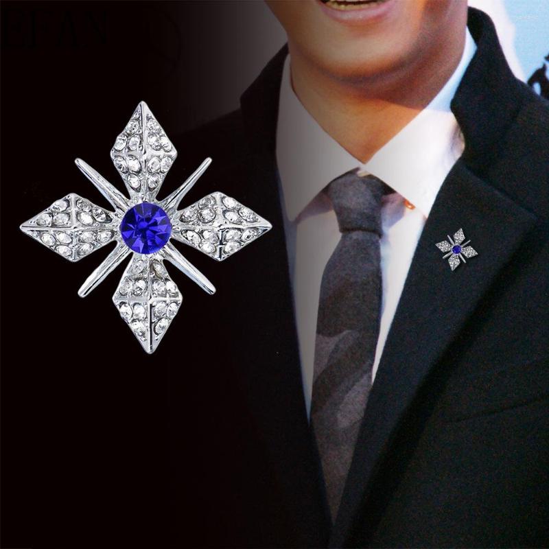

Brooches Crystal Star Gold Brooch Pin Men And Women Suit Shirt Collar Clothing Accessories Rhinestone Badge Pins