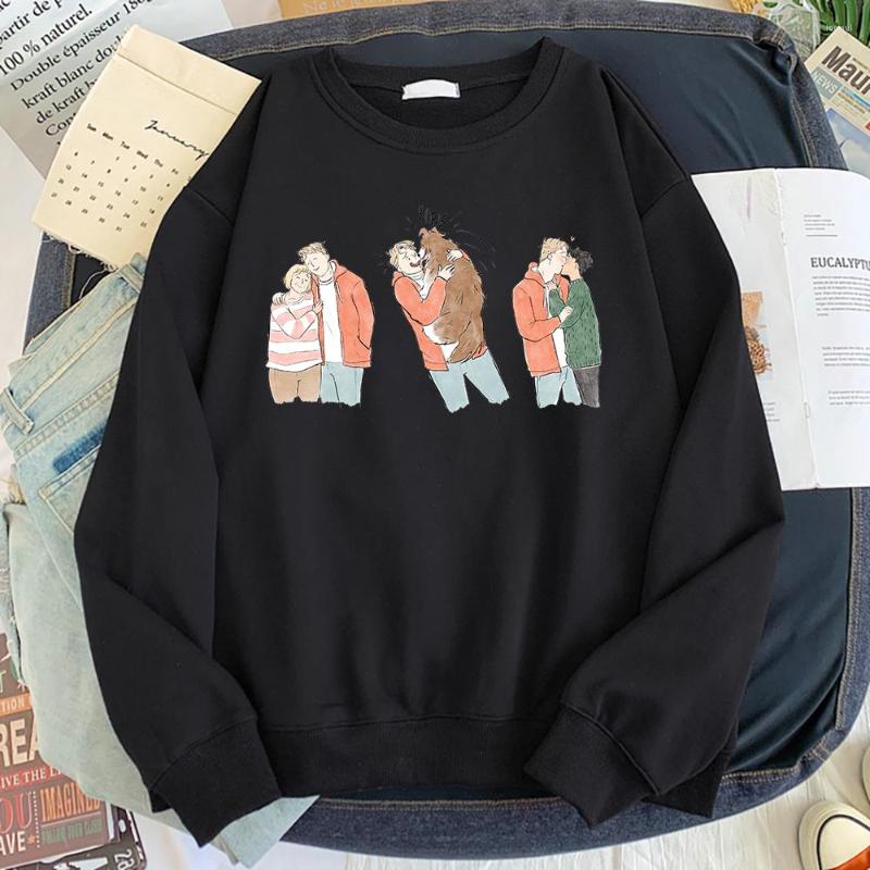 

Men's Hoodies Heartstopper Manga Harajuku Women Men Streetwear Casual Pullover Spring Autumn Fleece Sweatshirt Male Hoodie, Gray