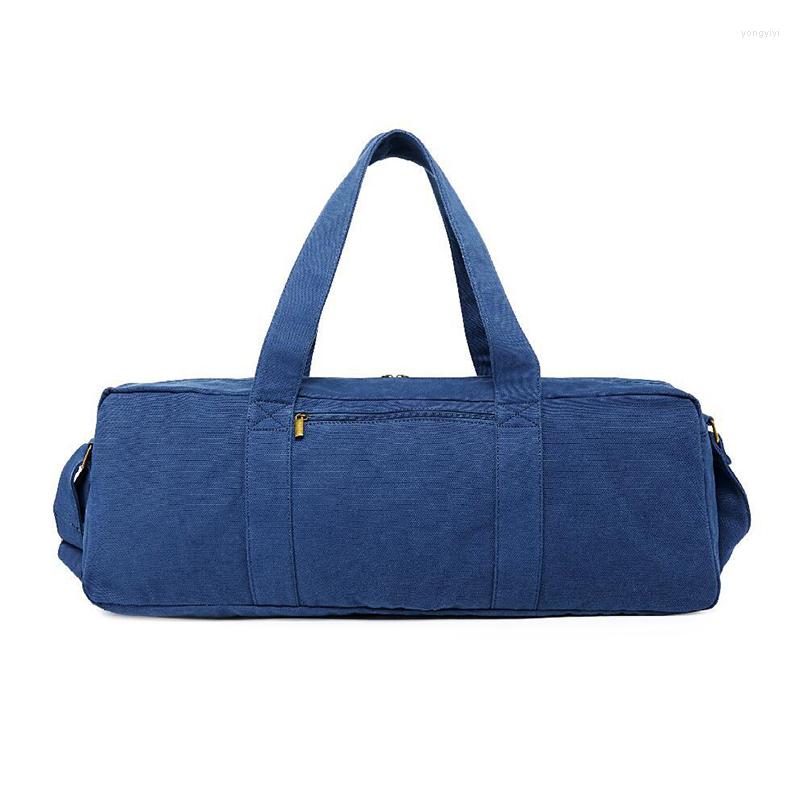 

Duffel Bags Canvas Waterproof Yoga Bag Gym Mat Case For Momen Men Pilates Fintess Exercise Pad Easy Multi-functional, Blue