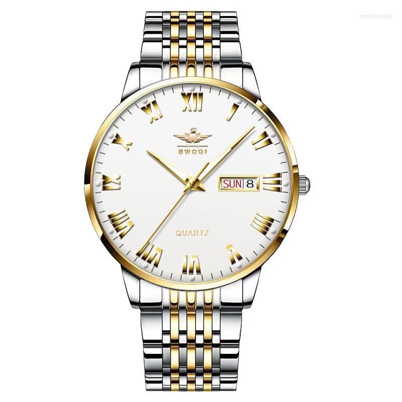 

Wristwatches Sports Stainless Steel Men's Watch Fashion Classic Luxury Racing Business Dial Casual Quartz Gifts For Men, Sg b