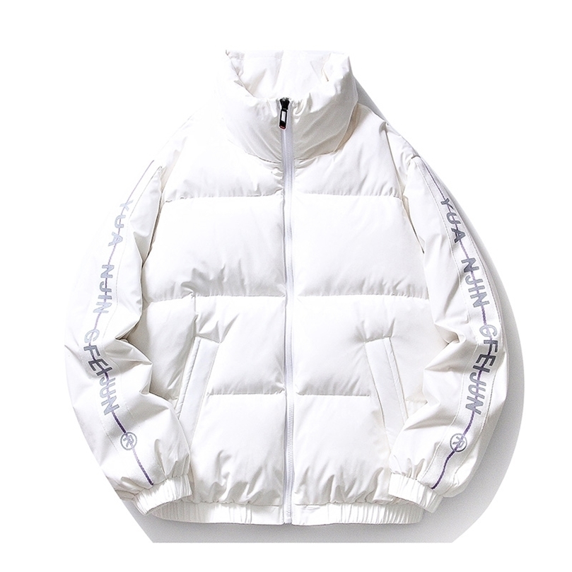 

Mens Down Parkas Men Winter Down Jacket Men White Waterproof Casual Jacket Solid Color Loose Fashion Soft Shell Down Jacket For Men 2201006, Black jacket men