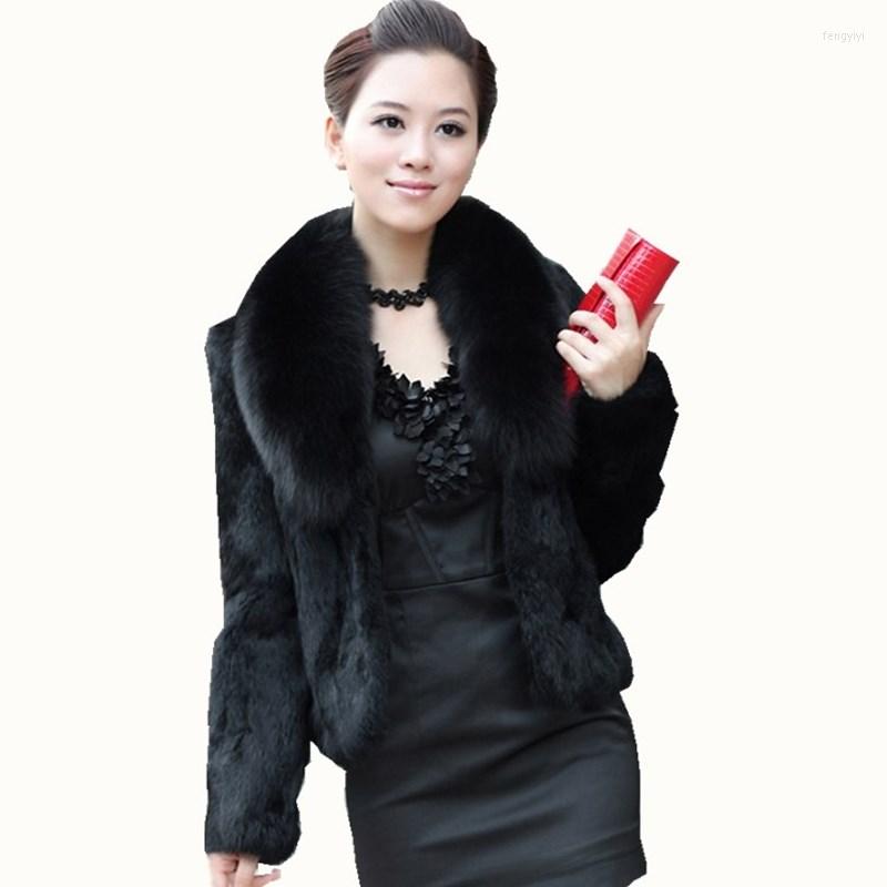 

Women' Fur Faux Coat Fluffy Jacket Crop Women Plus Size - XL Autumn Winter 9CT030, Beige