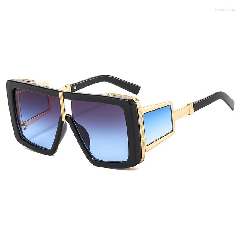 

Sunglasses Emosnia Retro Gradient Oversized Men 2022 Fashion Hip Hop Brand Shades Eyewear UV400 Vintage Outdoor Sun Glasses