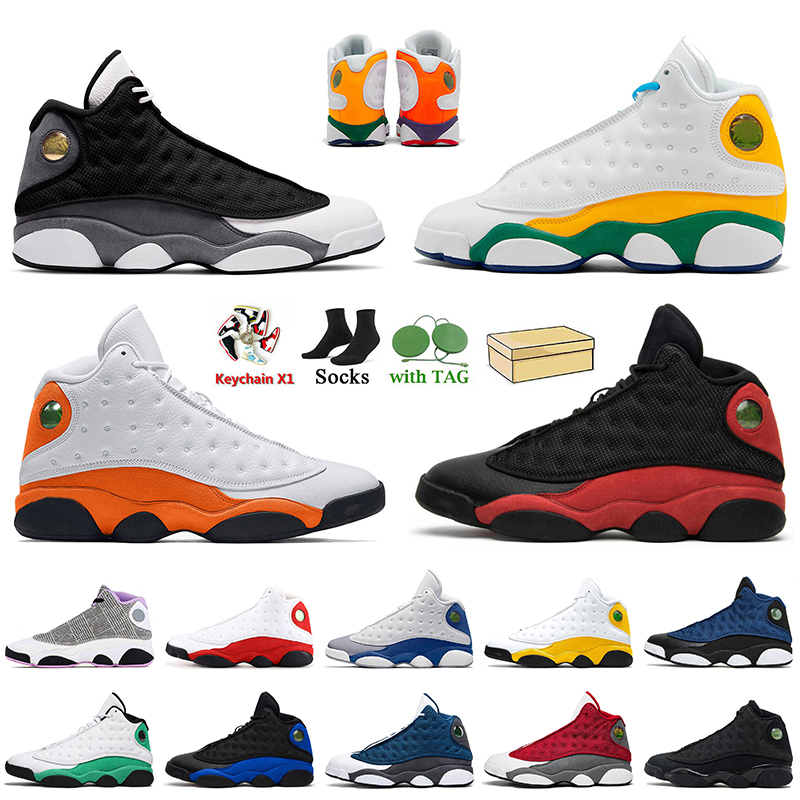 

Jumpman 13 Women Mens Basketball Shoes 13s Black Flint Navy Del Sol Chicago Black Cat Hyper Royal Court Purple Bred Starfish Playground Trainers Sneakers 36-47, D33 island green 40-47