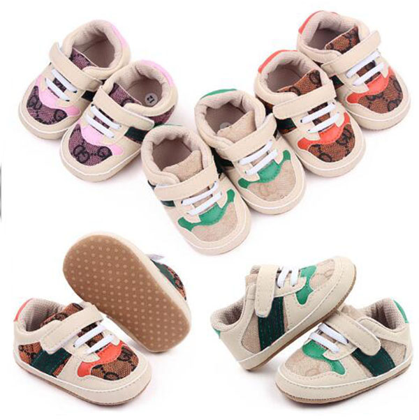 

Newborn First Walkers Kids Shoes Infant Boy Girl Soft Sole PU Sneaker Footwear Shoes 0-18 Months, Pink