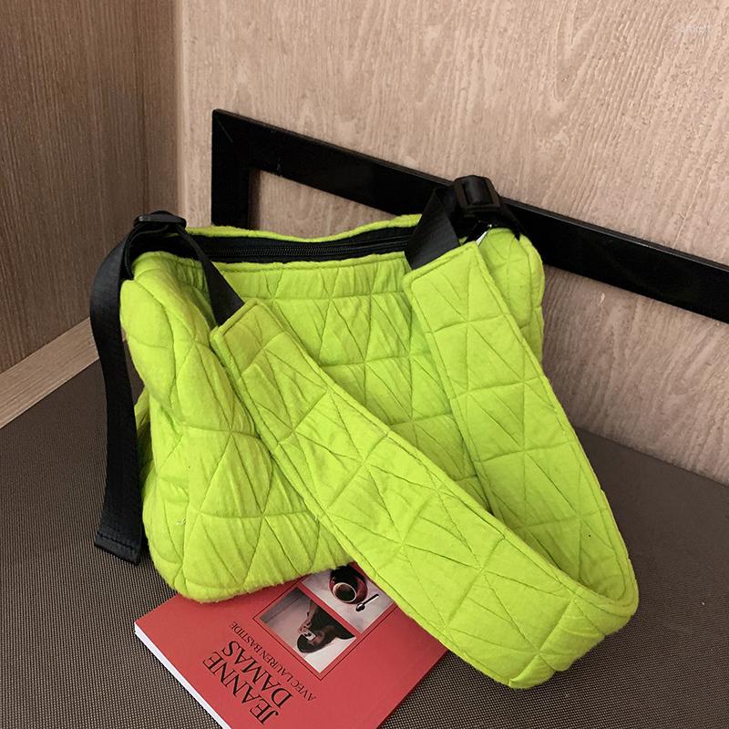 

Evening Bags Casual Women Soft Small Shoulder Designer Handbags Luxury Cotton Crossbody Bag Female One Single Side 2022 Fashion, Black