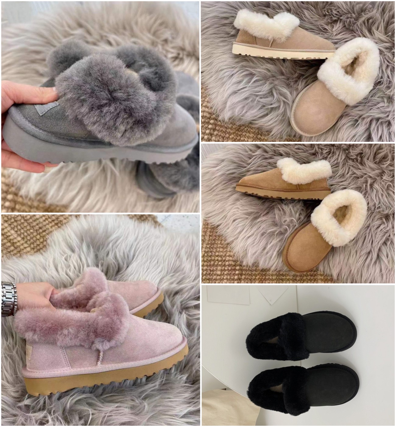 

2022 children outdoor snowwalking shoes with rabbit fur naked boots furry boys and girls baby children warm sweet, Customize