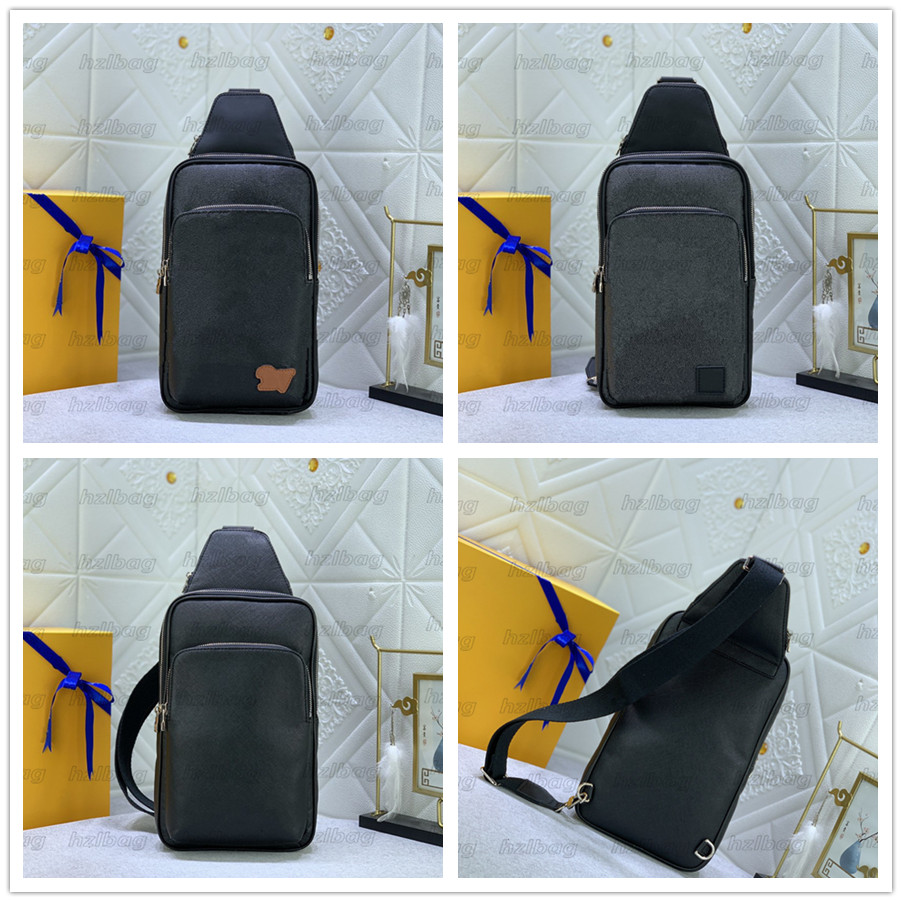 

Avenue Sling Flap Tote Bag Shoulder Bag M46344 Men Damier Graphite Designer Luxury Cross Body Outdoor Chest Hobos Handbag Wallet, Color 01
