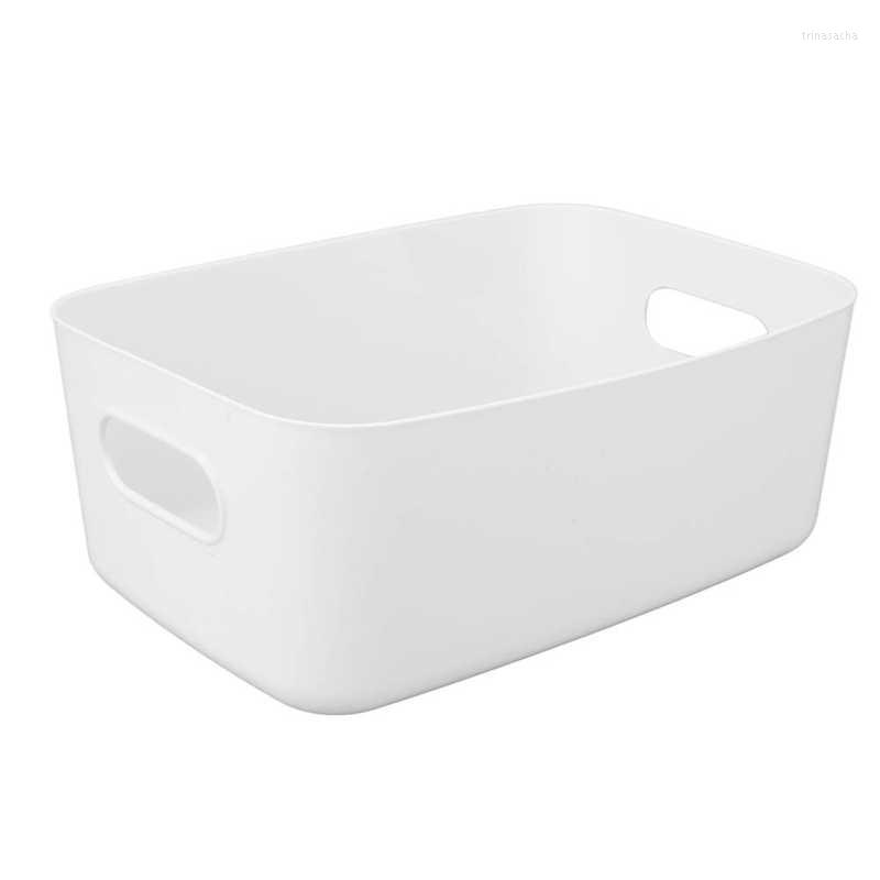 

Makeup Sponges Storage Basket Handle Design Plastic Bin For Bedroom