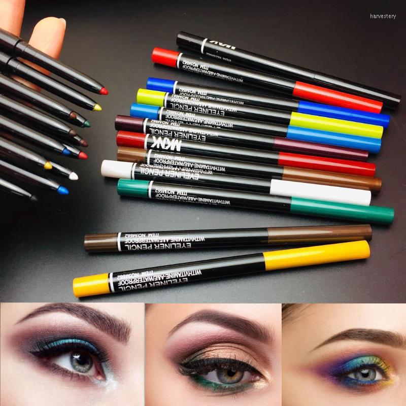 

Eyeliner Color Liquid Water Activated 12 Waterproof Quick-drying Smooth Makeup Wholesale 12pcs/Set, Yx