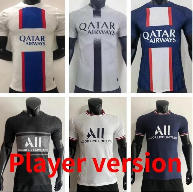 

21 22 23 Paris MBAPPE soccer jersey SERGIO RAMOS DI MARIA DRAXLER football shirt 2021 2022 2023 MARQUINHOS VERRATTI Men Maillots PSgS tight player version