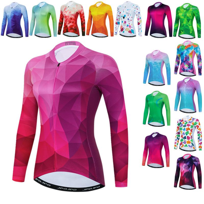 

Racing Jackets Weimostar Pro Cycling Jersey Women Long Sleeve Autumn Mountain Bicycle Clothing Breathable MTB Bike Team Jacket, Model 17
