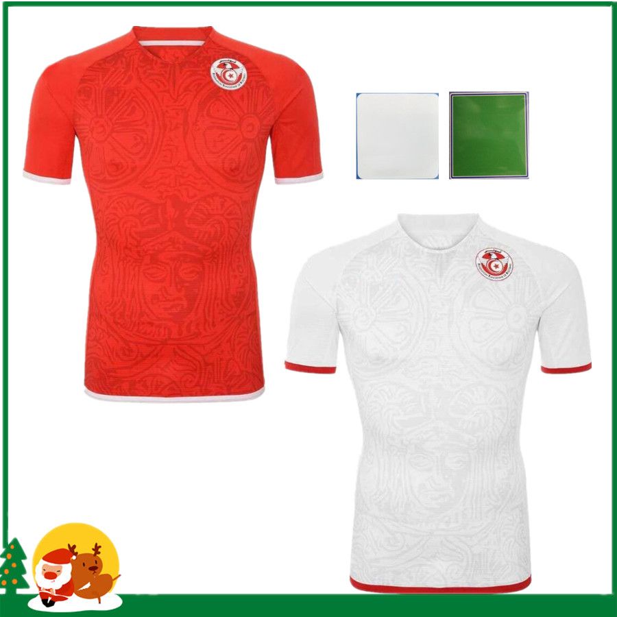 

New2022 2023Tunisia Maillot de Foot 22 23 Home Red Soccer Jerseys #7 MSAKNI #10 KHAZRI Shirt away White KHALIFA SASSI MAALOUL Tunisia