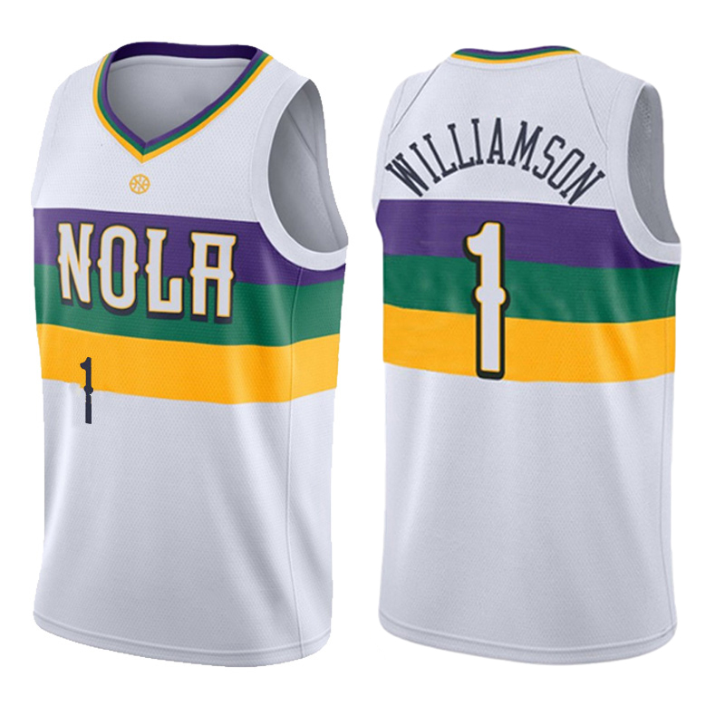 

Basketball Jerseys New Orleans''Pelicans''Men jersey Zion 1 Williamson Lonzo 2 Ball Basketball Shorts Purple White Red, Men(kuai chuan)