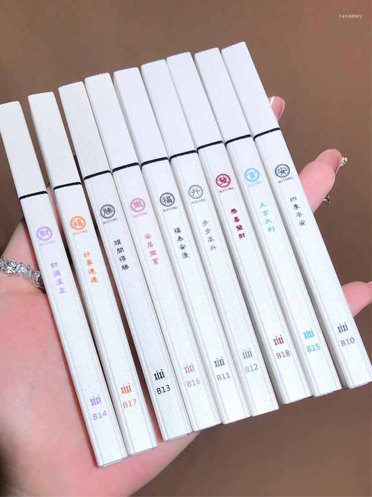 

Eyeliner Chinese Style 9 Colors Liquid Pen Waterproof Long Lasting Smooth Easy To Wear Fast Dry Eyes Makeup Cosmetics Tools, B17