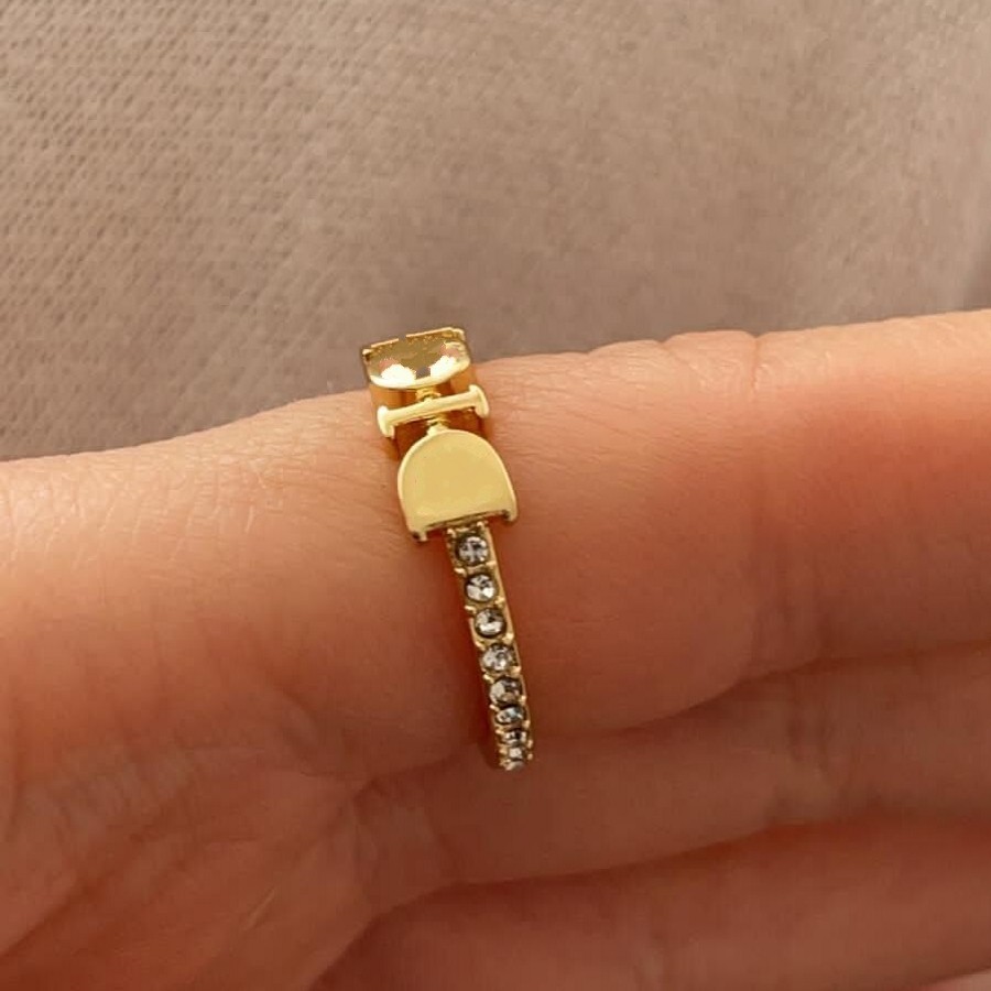 

Designer Logo engrave diamond Love Ring branded antique Gold Silver Rose Stainless Steel brass letter thin Rings Women men girls wedding Jewelry size 6 7 8