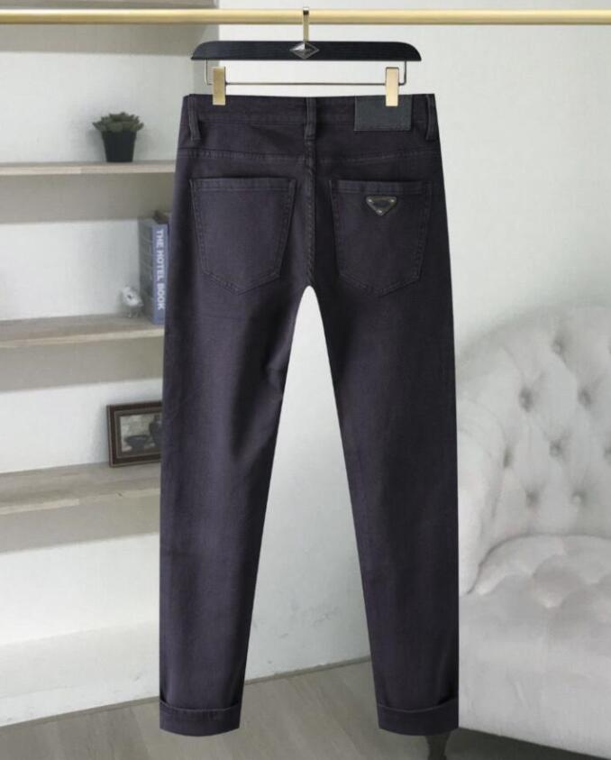 Autumn Designer Mens Jeans Design Luxury Fashion Casual Elastic Slim-fit High-quality Trousers Famous Brand Zipper Slim Skinny Pants Hip Hop Deni