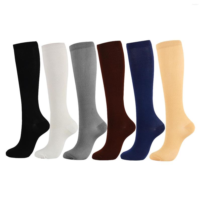 

Sports Socks Black White Grey Coffee Navy Blue Skin Chaussette De Compression Adult Sock Men Women Drop Ship