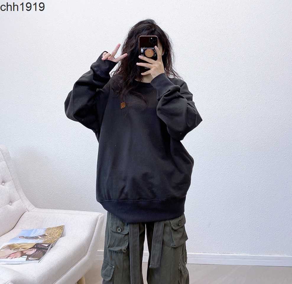 Acne Studios essential Retro High Quality 2022 early autumn new unisex face expression loose smiling face sports sweater