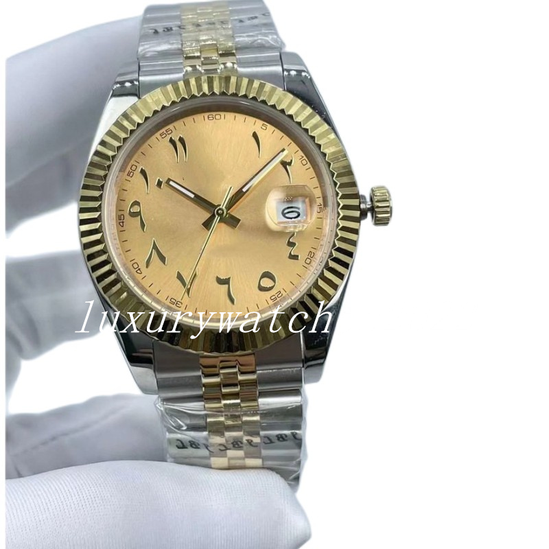 

2022 Mens Watches 41mm Automatic Mechanical Jubilee Full Stainless Steel Strap Folding Clasp Gold Watch Montre De Luxe, Add box
