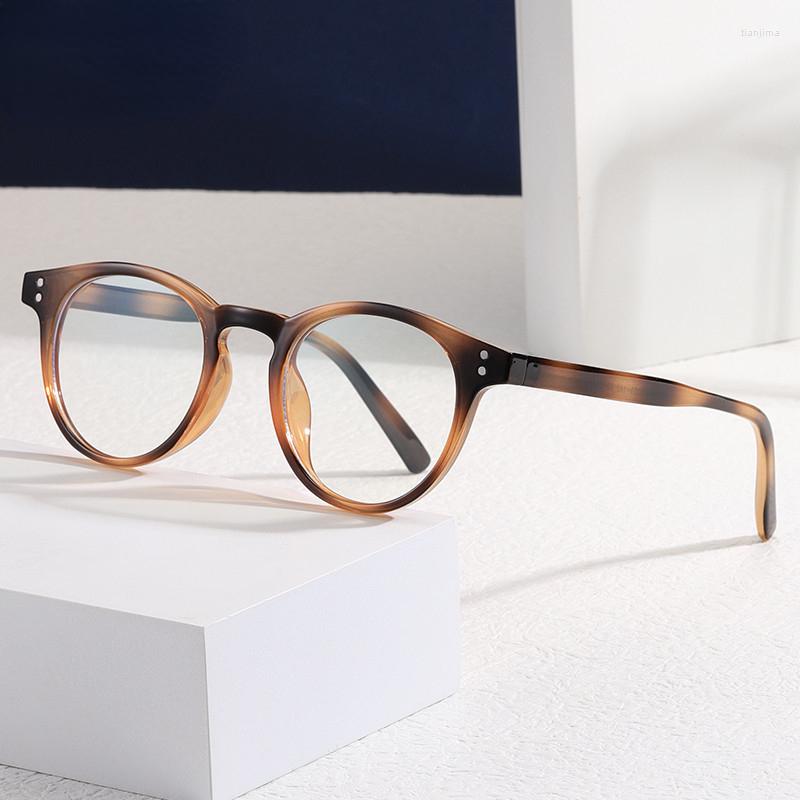 

Sunglasses Versatile Simple Midin Retro Small Frame Round Blu-ray Flat Mirror Amazon Fashion Plain Street Shooting Glasses