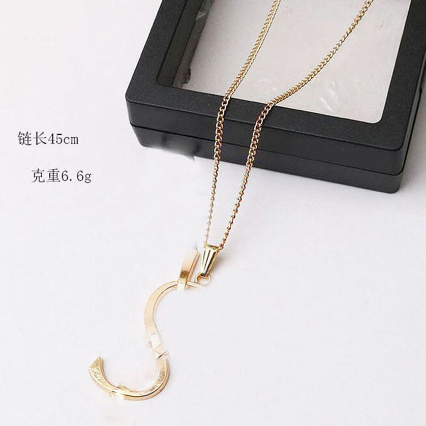 

23ss 20style 18K Gold Plated Letter Necklace Luxury Designer Sweater Double Layer Pendant Necklaces Individuality Women Metal Jewelry Accessorie