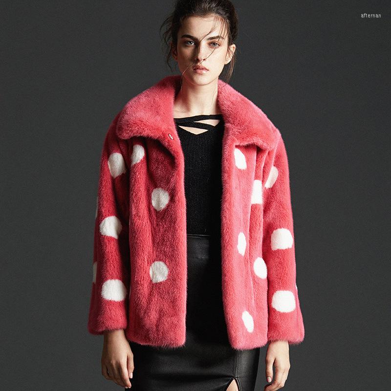 

Women' Fur SJU 2022 Import Velvet Sable Candy Color Small Brief Paragraph Coat Lapels Female Factory Direct Sale, See chart