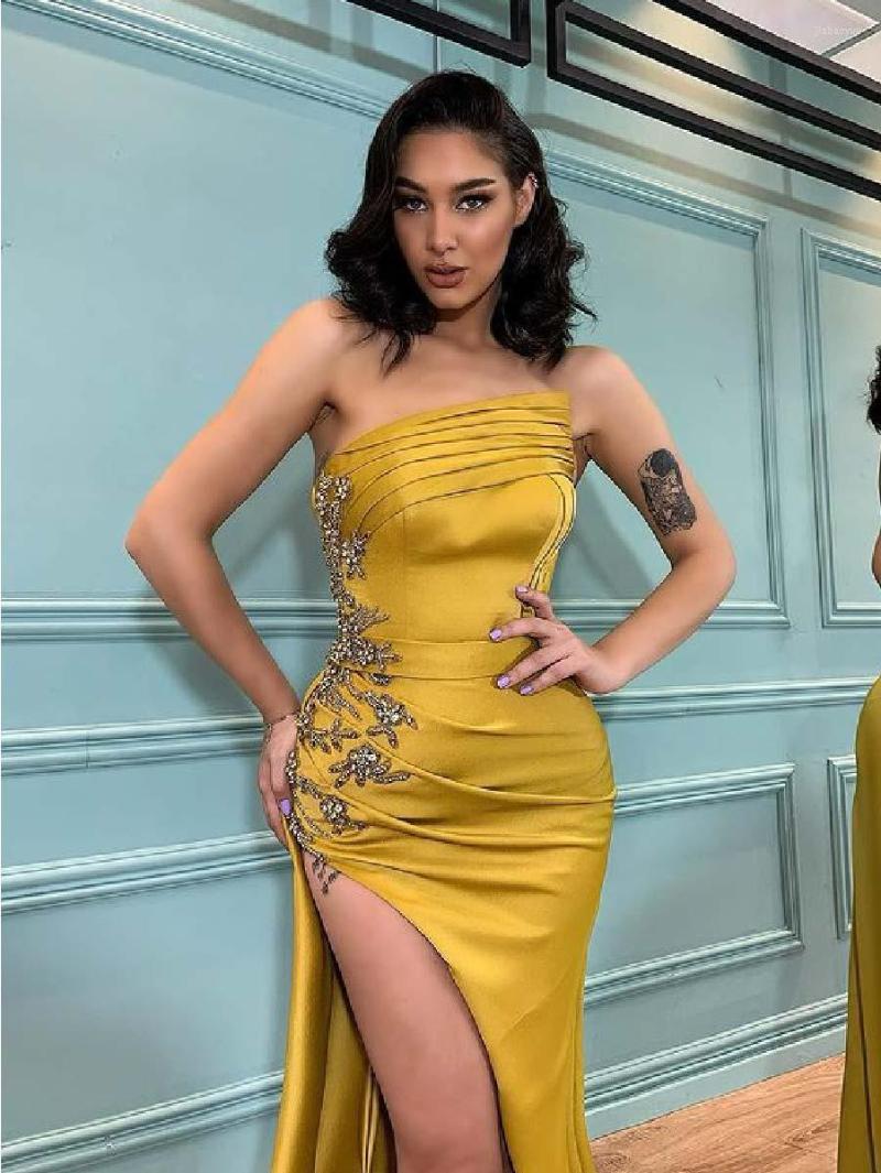 

Party Dresses Sequin Splicing Cocktail Fashion Temperament Sexy Elegant Side Slit Long Sweep Train Evening Bridesmaid Dress, 99-rose