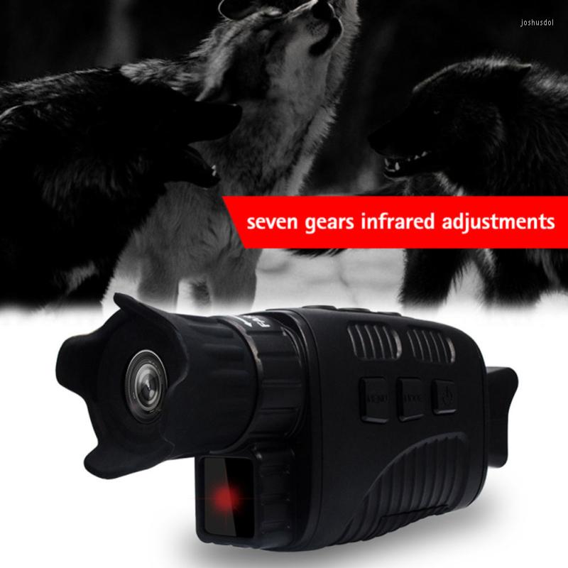 

Camcorders 1080P HD Infrared Digital Night Vision Devices 4X Zoom Binoculars Telescope Outdoor Security Camping Hunting Camera Monocular, Black