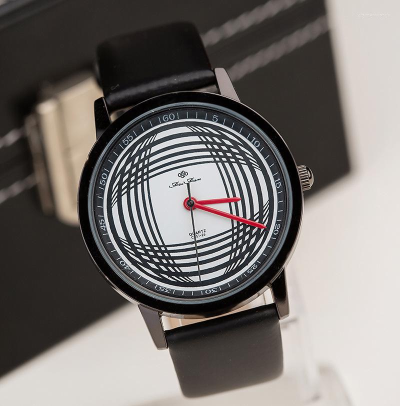 

Wristwatches 2022 Neutral Watches Special Leather Shi Ying Men's And Women's Fashion Casual Decorative, White
