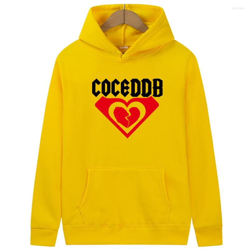 

Men' Hoodies Heart-Shaped Letter Print Men' Street Hip-Hop Drawstring Harajuku Couple Casual Sweatshirt Coat Streetwear