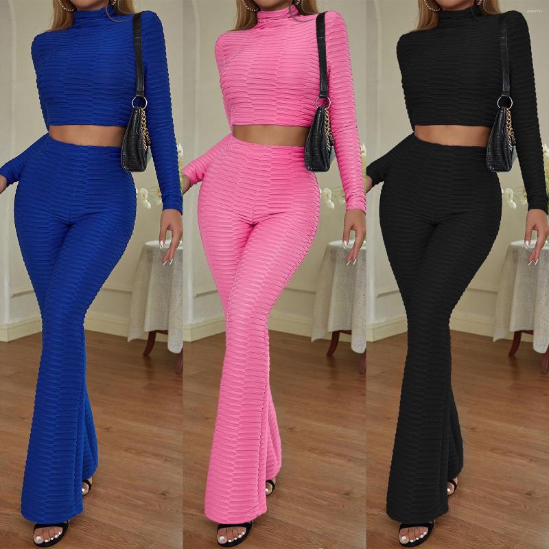 

Women' Tracksuits 2022 Autumn And Winter Fashion Leisure Suit Women' European American Foreign Trade Short Top Temperament Slim Bell, Black