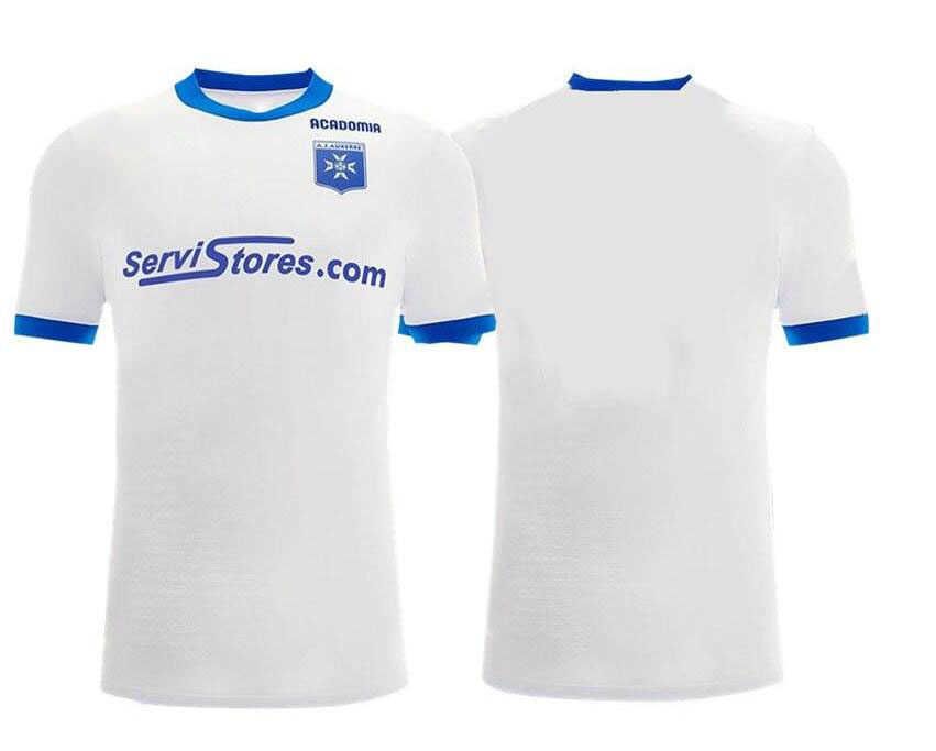

22-23 Auxerre Home Customized Thai Quality Soccer Jerseys Yakuda Local Online Store Breathable Dropshipping Accepted #10 PERRIN #5 PELLENARD #12, 22-23 home