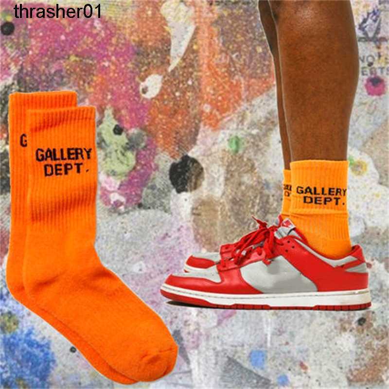 

new Men's Socks designer Galery dept winter graffiti letters street fashion cotton bottom sports socks men's women's, Yellow
