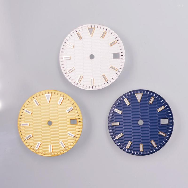 

Watch Repair Kits 29mm Yellow/ Blue/white Sterile Dial Fit NH35 NH35A NH36 NH36A Movement