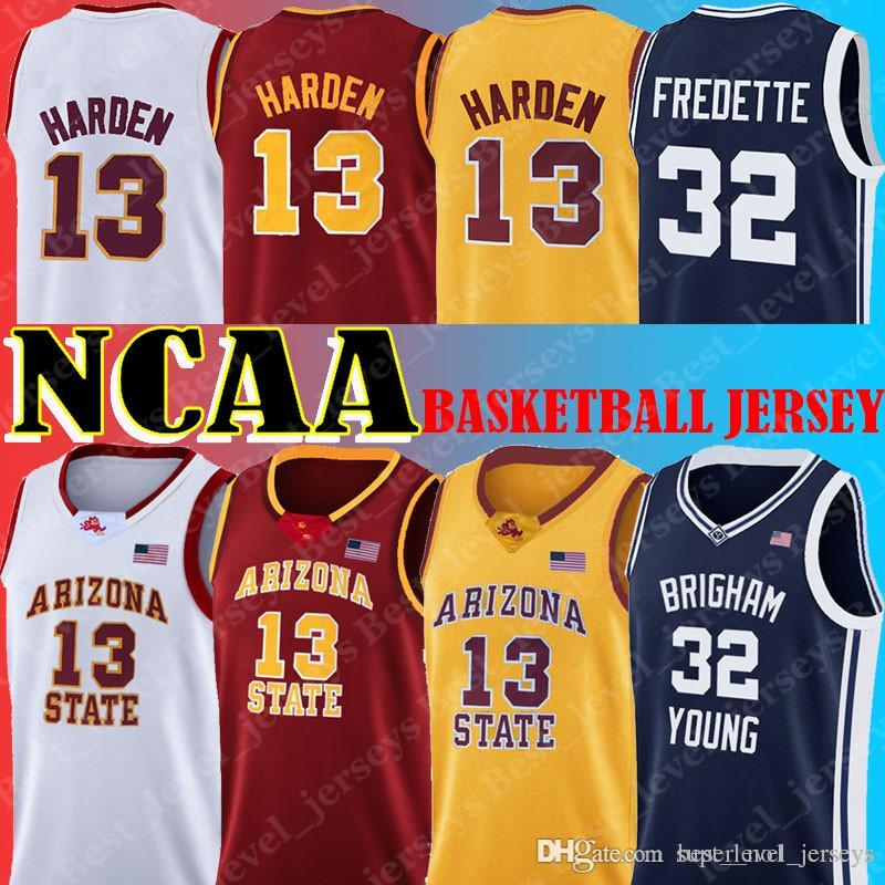 

College wear Ncaa jersey 13 james jerseys harden Arizona State Sun Devils 32 Jimmer Fredette jerseys Cougars Young, Lavender